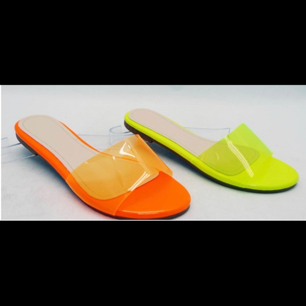 Neon yellow slides